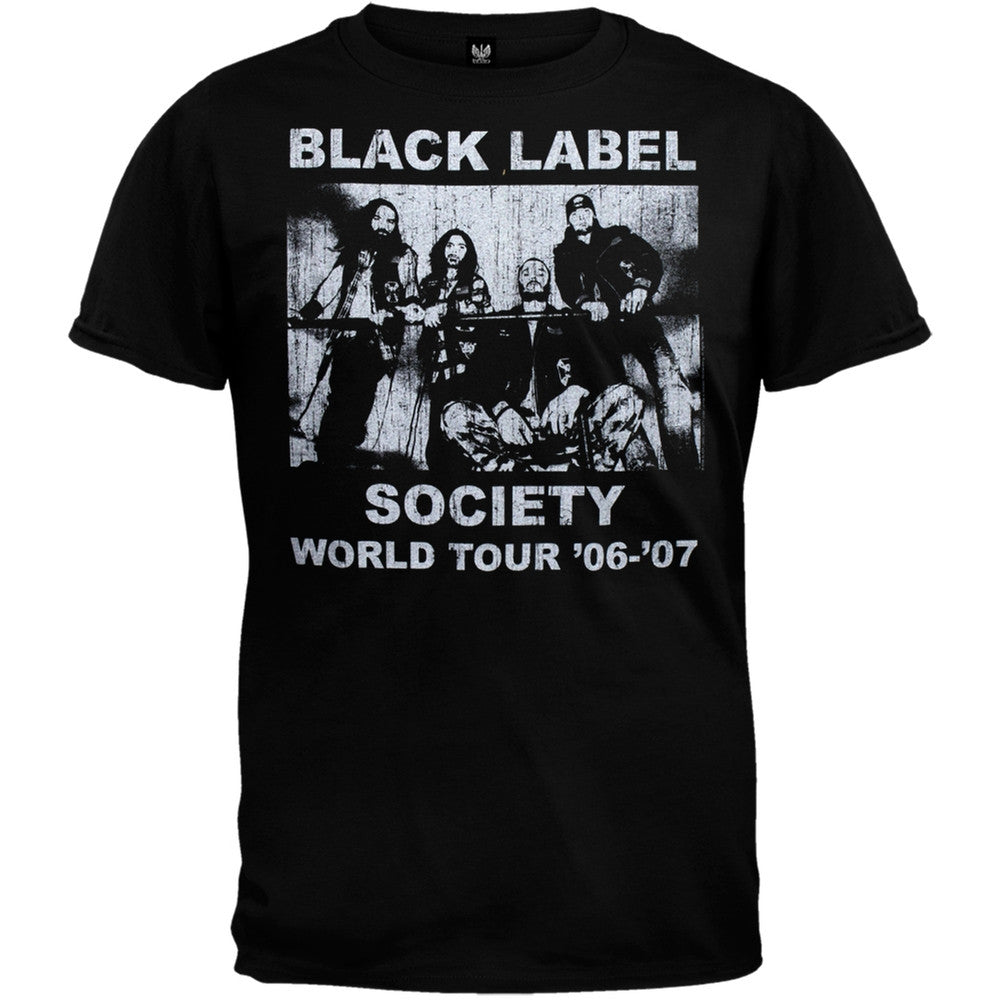 Black Label Society - World Tour Vintage Soft T-Shirt Men's T-Shirts Black Label Society SM Black 