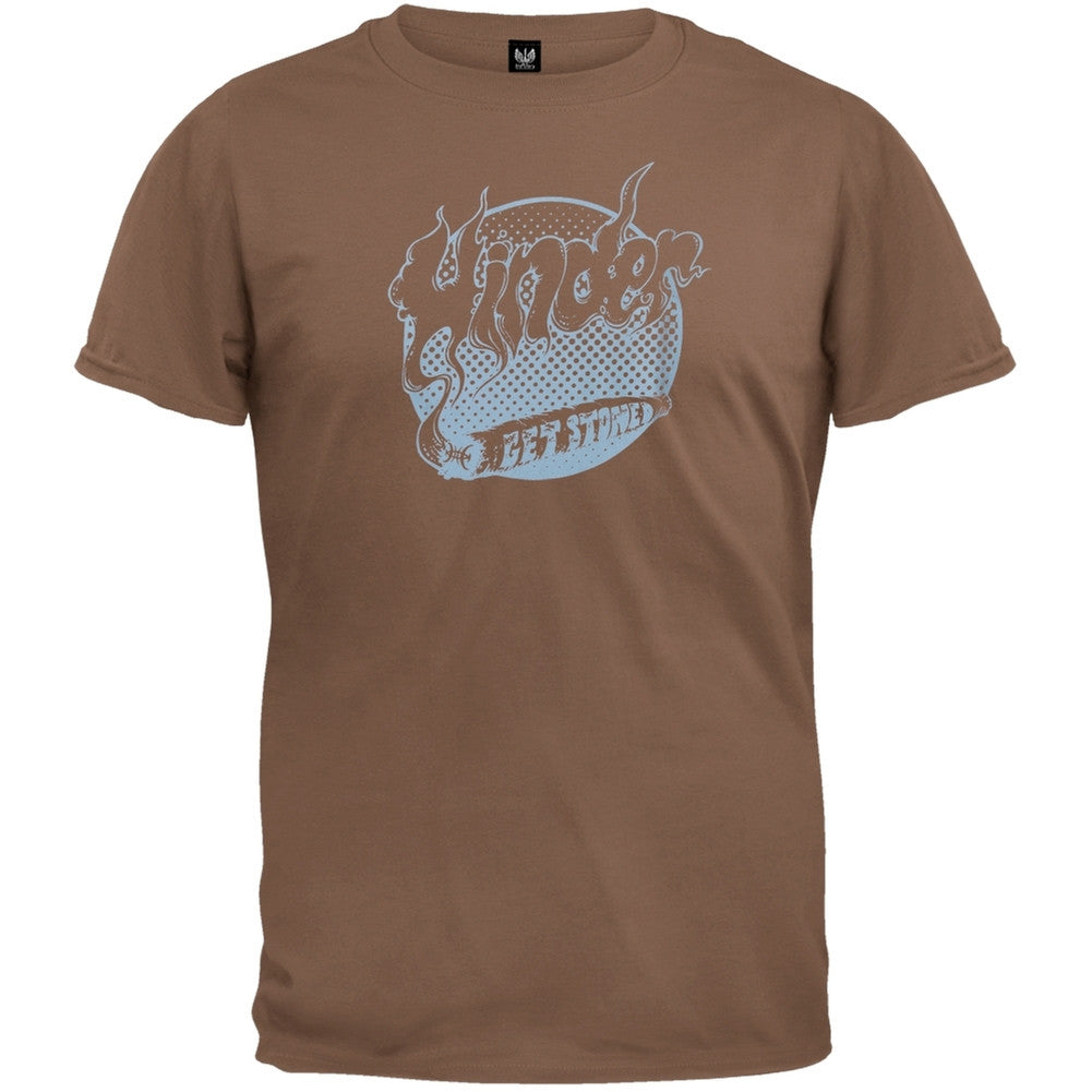 Hinder - Get Stoned T-Shirt Men's T-Shirts Hinder SM Brown 