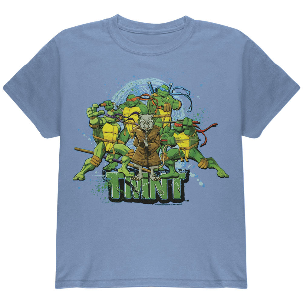 Teenage Mutant Ninja Turtles - Splinters Gang Youth T-Shirt Youth T-Shirts Teenage Mutant Ninja Turtles YXS Light Blue 