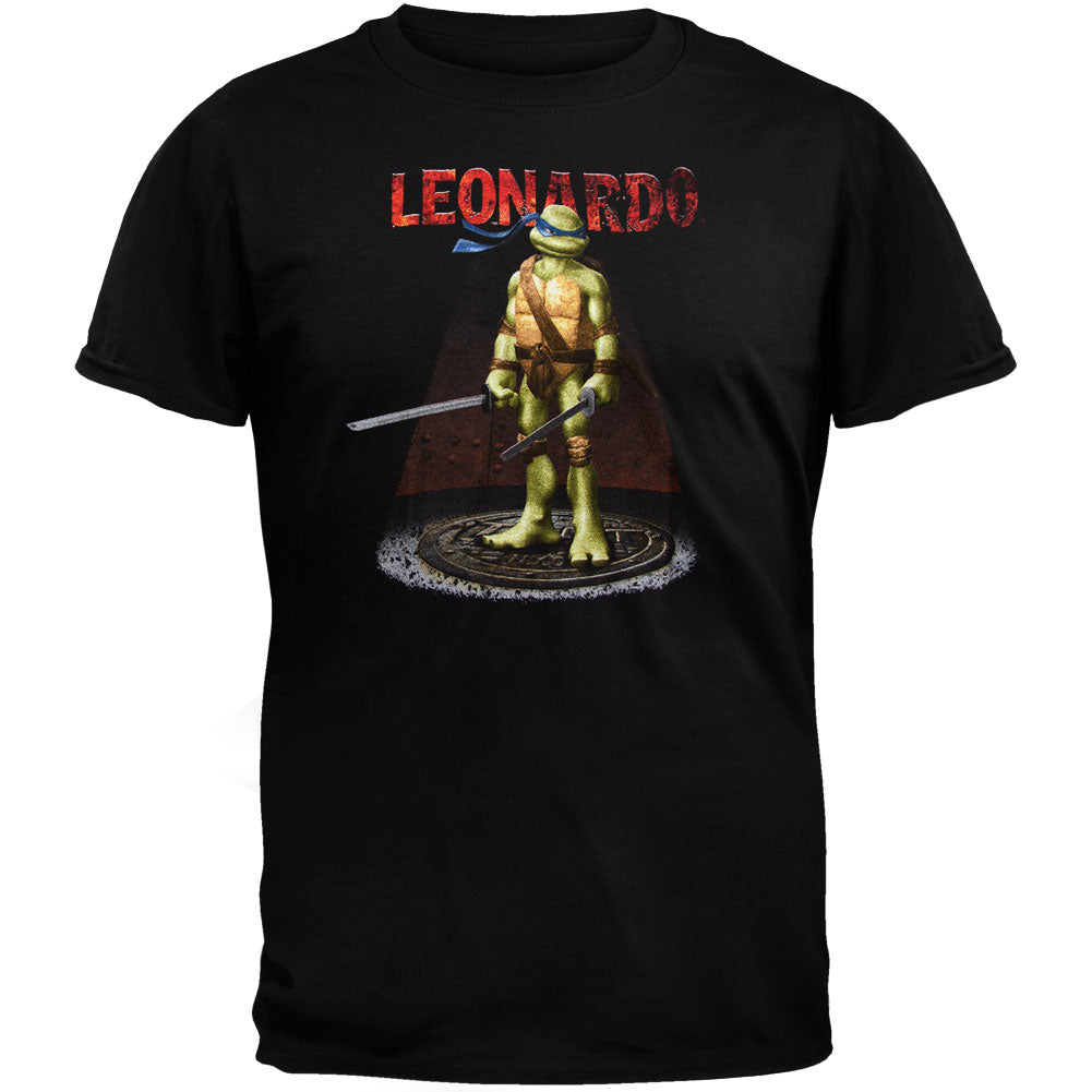 Teenage Mutant Ninja Turtles - Leo Spot T-Shirt Men's T-Shirts Teenage Mutant Ninja Turtles SM Black 