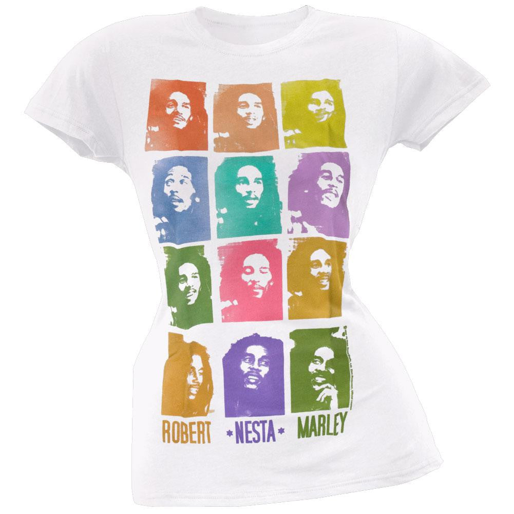 Bob Marley - Nesta Juniors T-Shirt Juniors T-Shirts Bob Marley SM White 