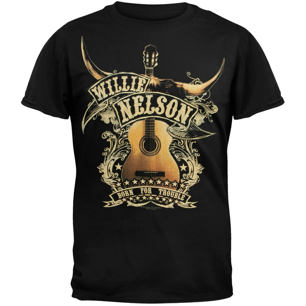 Willie Nelson - Guitar T-Shirt Men's T-Shirts Willie Nelson   