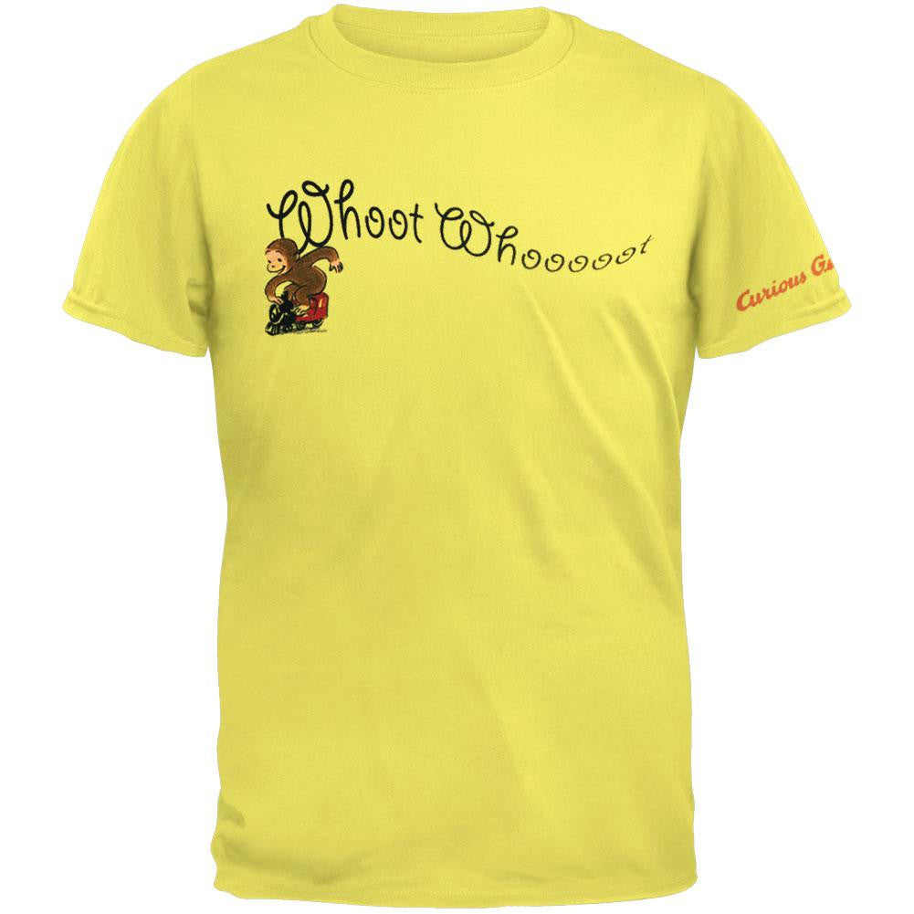 Curious George - Whoot Youth T-Shirt Youth T-Shirts Curious George LG Yellow 