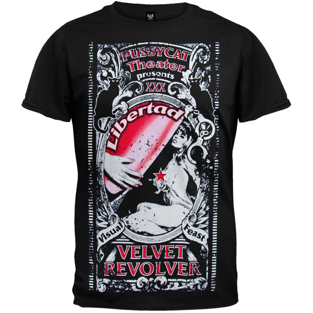 Velvet Revolver - Pussycat Graphic Adult T-Shirt Men's T-Shirts Velvet Revolver   