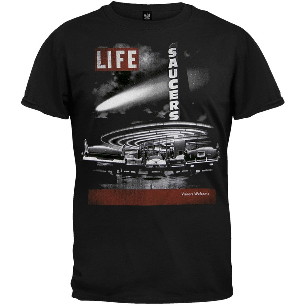 Life Magazine - Saucers Soft T-Shirt Men's T-Shirts Life Magazine   