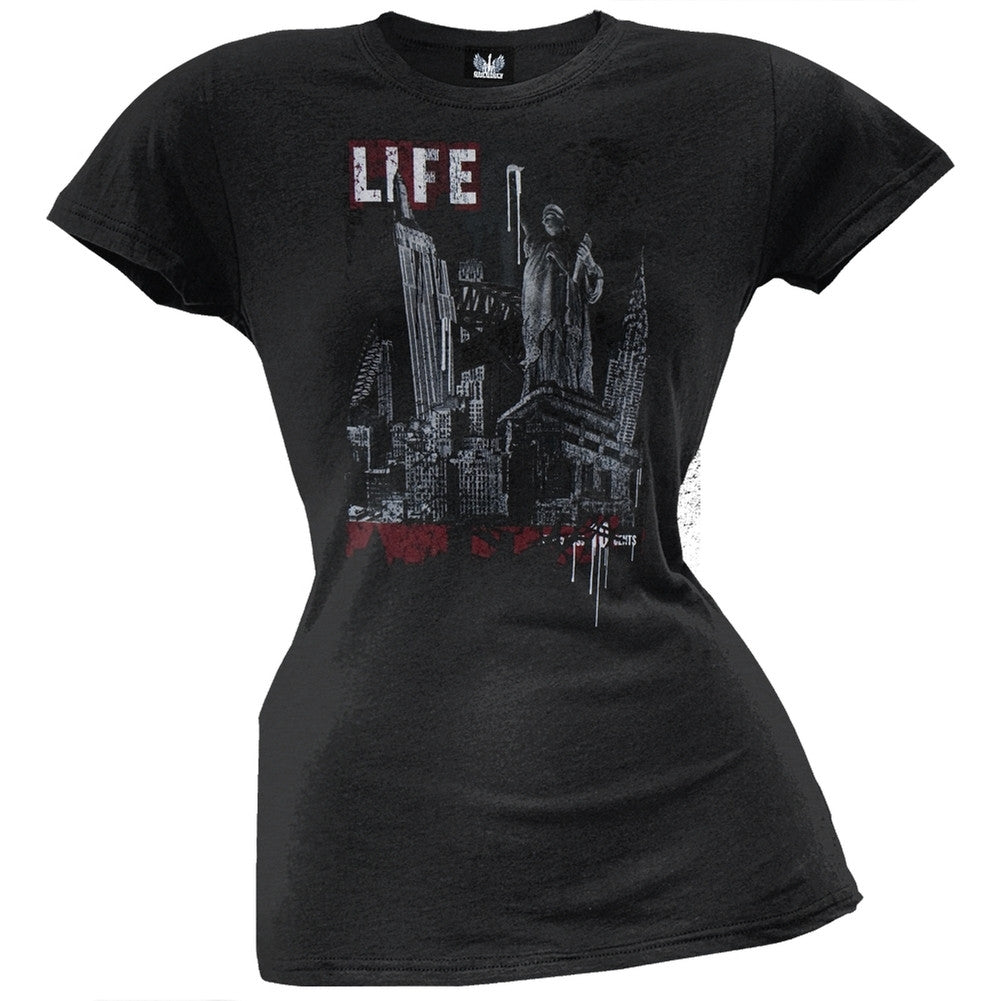 Life Magazine - New York Juniors T-Shirt Juniors T-Shirts Life Magazine   