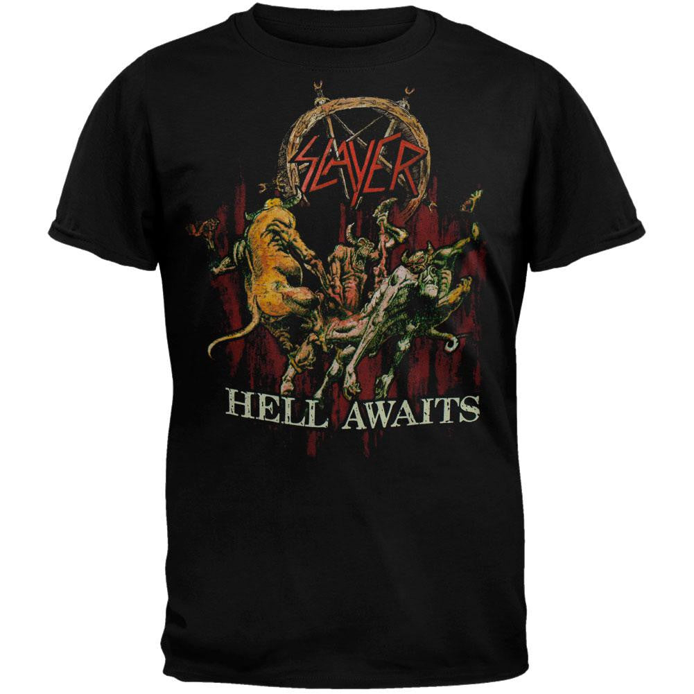Slayer - Hell Awaits T-Shirt Men's T-Shirts Slayer SM Black 