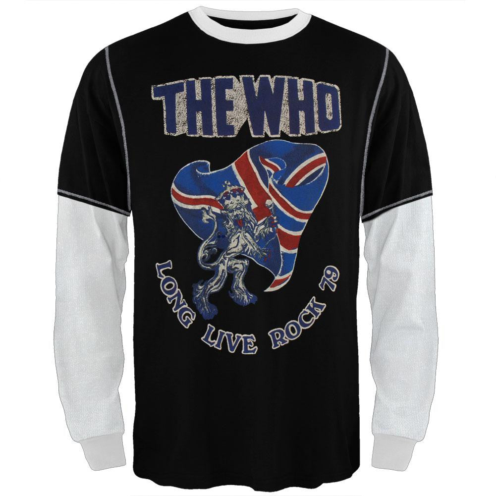 The Who - Rock Thermal 2fer Long Sleeve T-Shirt Men's Long Sleeves The Who MD Black 