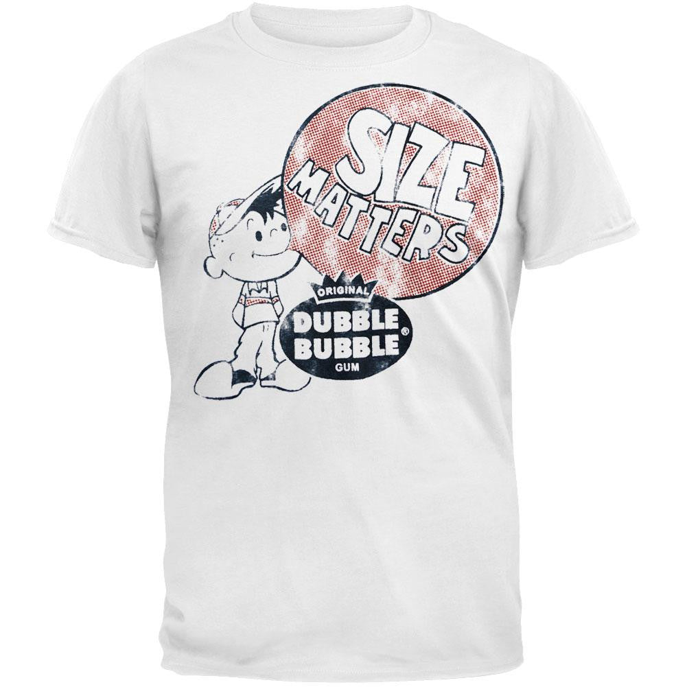 Dubble Bubble - Size Matters T-Shirt Men's T-Shirts Double Bubble 2XL White 