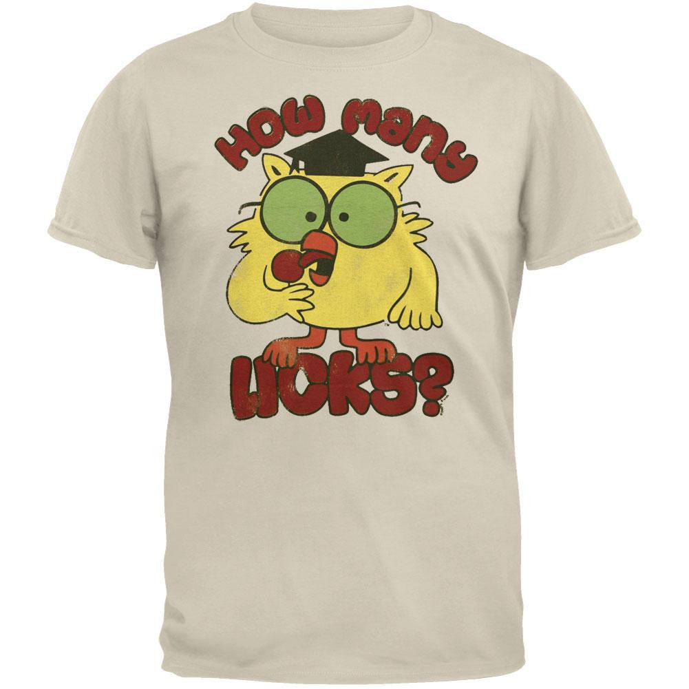 Tootsie Pops - How Many Licks T-Shirt Men's T-Shirts Tootsie 2XL Off-White 