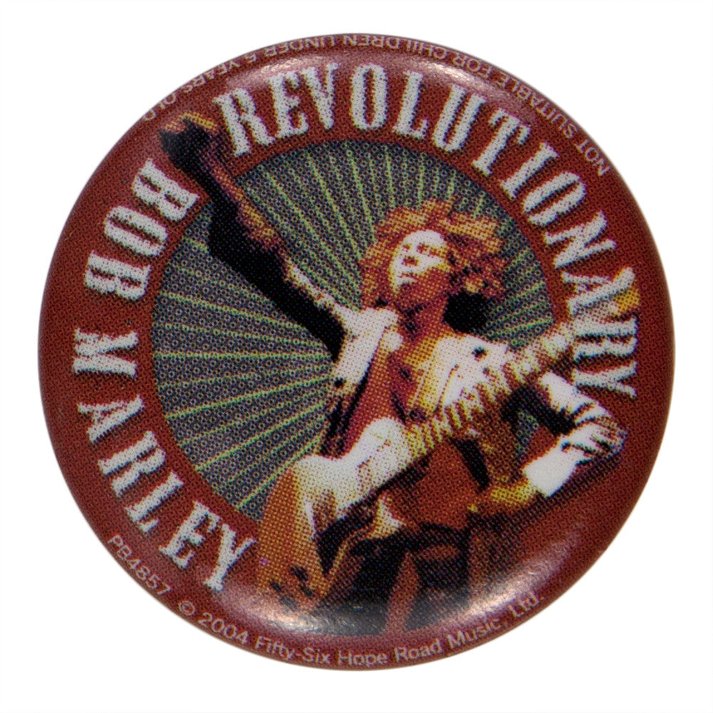 Bob Marley - Revolutionary Button Buttons Old Glory OS Multi 