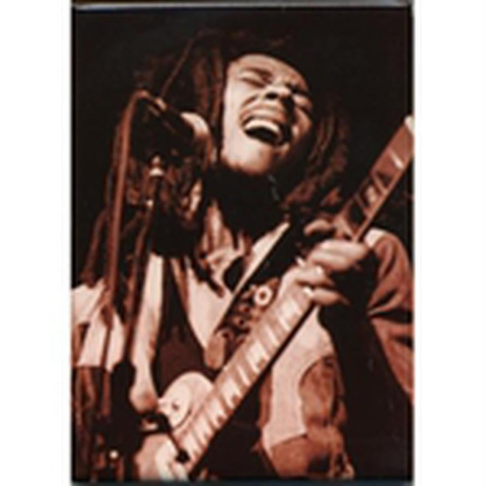 Bob Marley - Guitar Magnet Refrigerator Magnets Old Glory OS Multi 