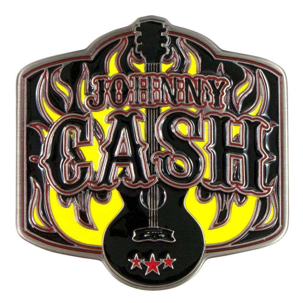 Johnny Cash - Guitar Belt Buckle Belt Buckles Old Glory   