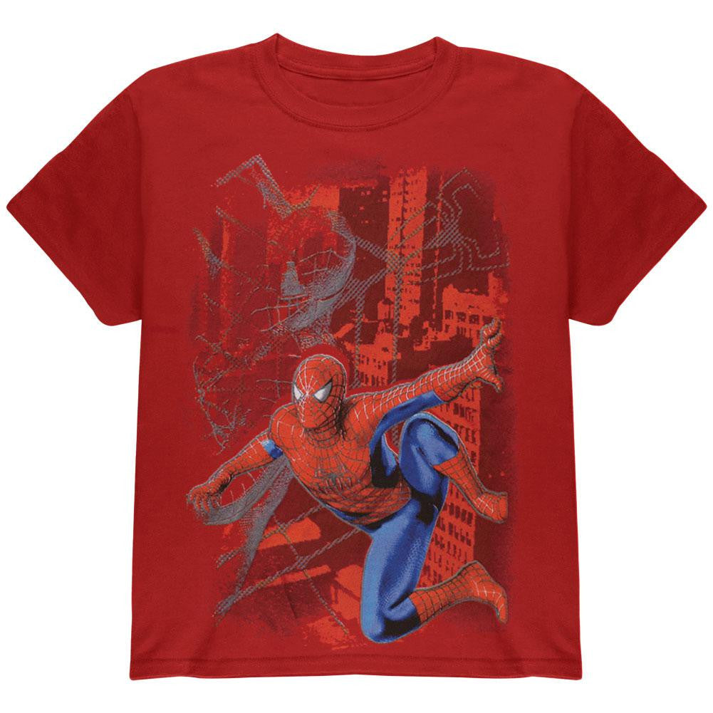 Spider-Man - Where At Juvy T-Shirt Juvenile T-Shirts Spider-Man JMD Red