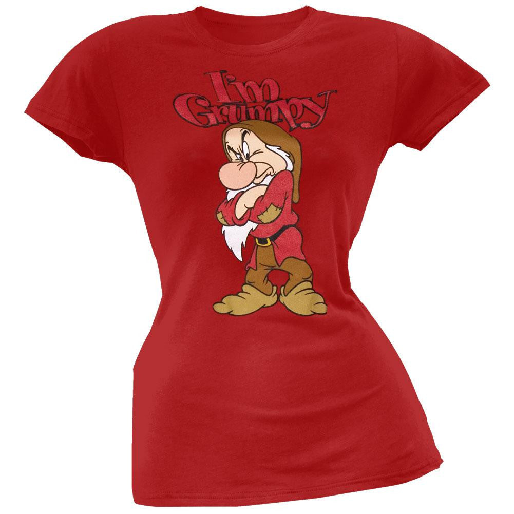 Snow White - I'm Grumpy Juniors T-Shirt Juniors T-Shirts Snow White LG Maroon