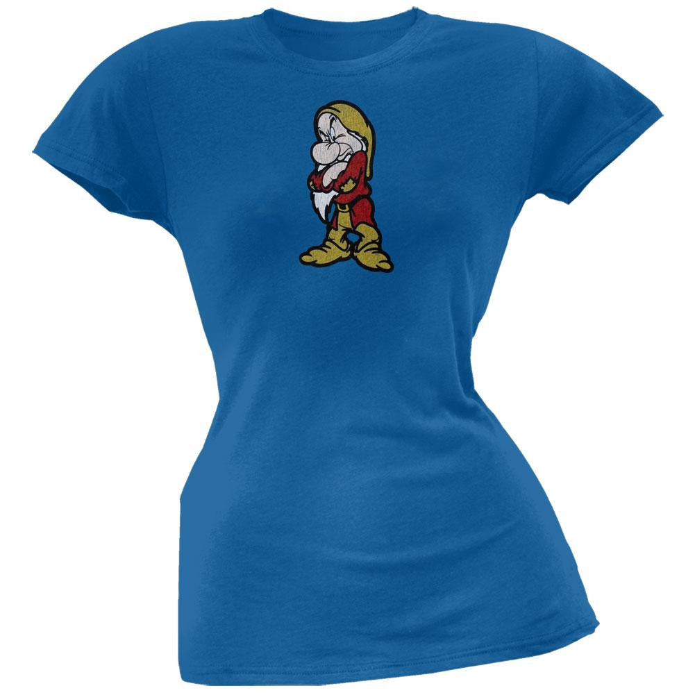 Snow White - Grumpy Juniors T-Shirt Juniors T-Shirts Snow White LG Blue