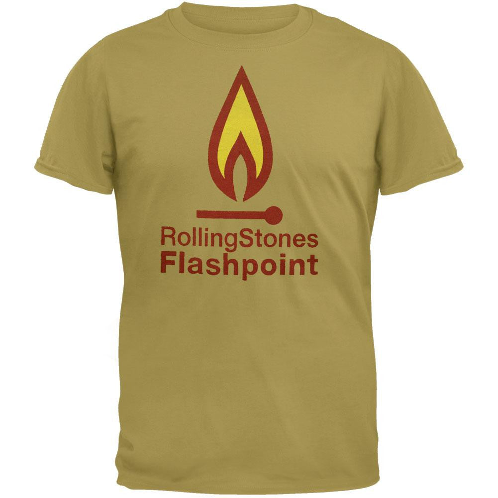 Rolling Stones - Flashpoint T-Shirt Men's T-Shirts Rolling Stones MD Tan 