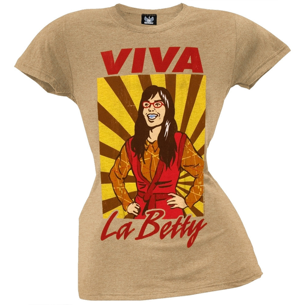 Ugly Betty - Viva La Betty Tan Juniors T-Shirt Juniors T-Shirts Ugly Betty SM Tan 