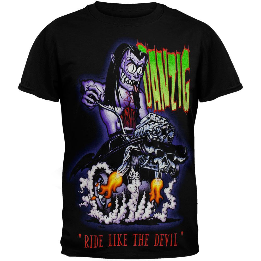 Danzig - Ride Like The Devil T-Shirt Men's T-Shirts Danzig SM Black 