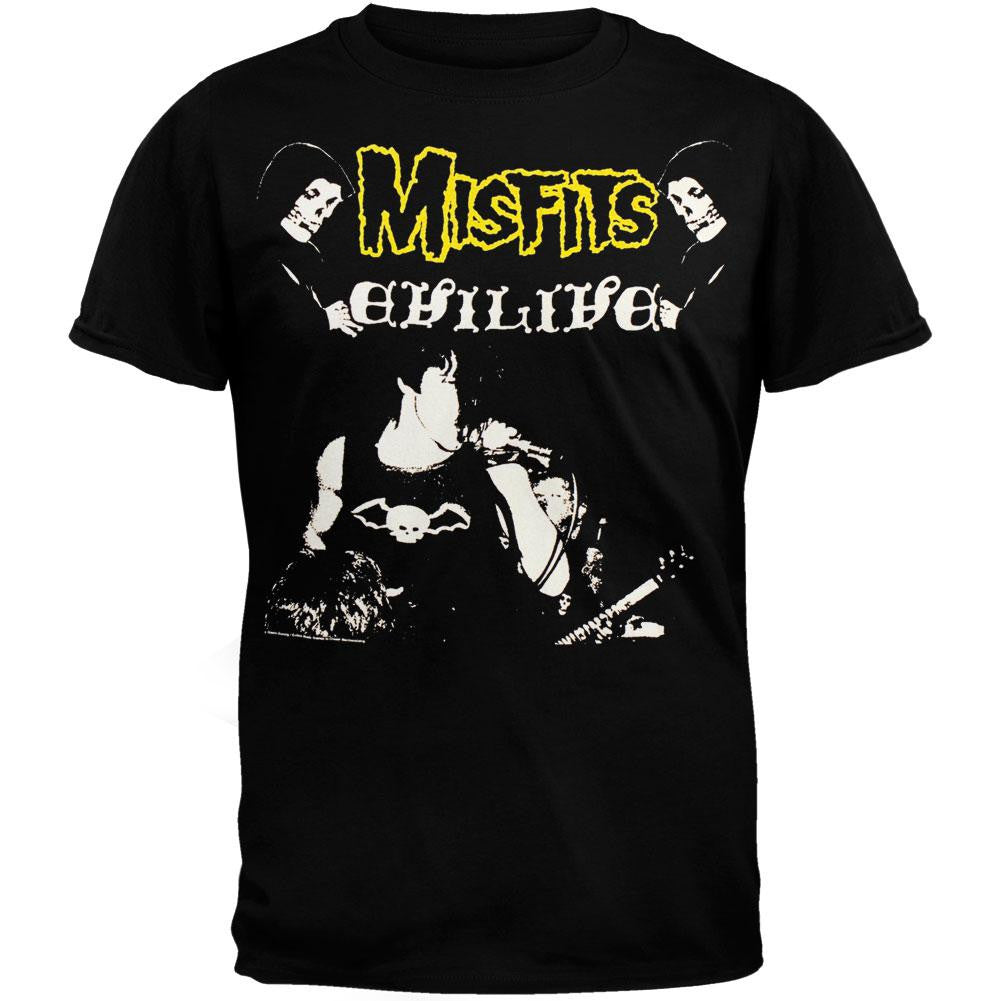 Misfits Evilive Glenn Punk Rock Mens T Shirt Men's T-Shirts Misfits SM  