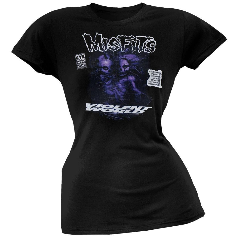 Misfits - Violent World Juniors T-Shirt Juniors T-Shirts Misfits   