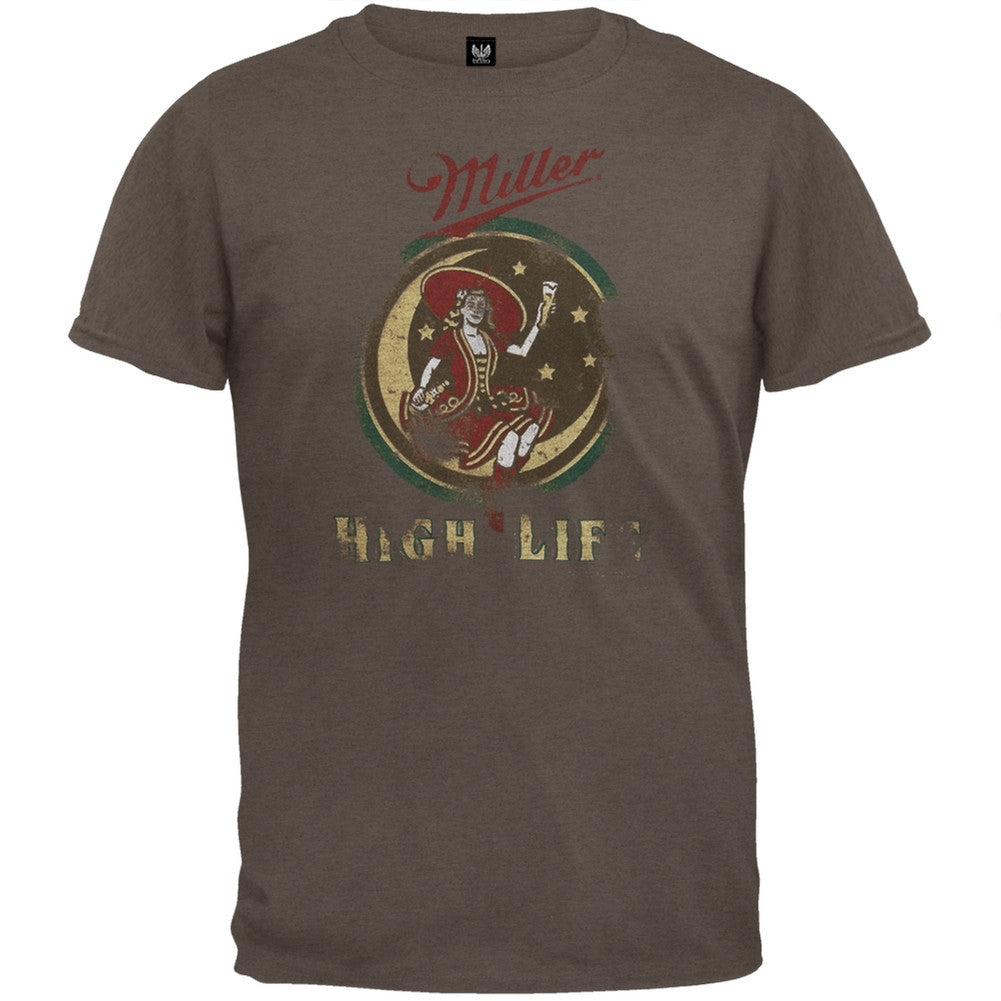 Miller - High Life Lady Soft T-Shirt Men's T-Shirts Miller SM Brown 