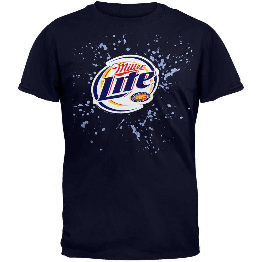 Miller - Lite Splatter Logo T-Shirt Men's T-Shirts Miller SM Blue 