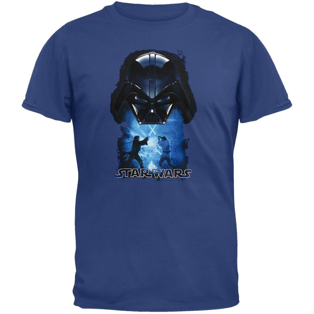 Star Wars - Epic Vader Weld Youth T-Shirt Youth T-Shirts Star Wars LG Blue 