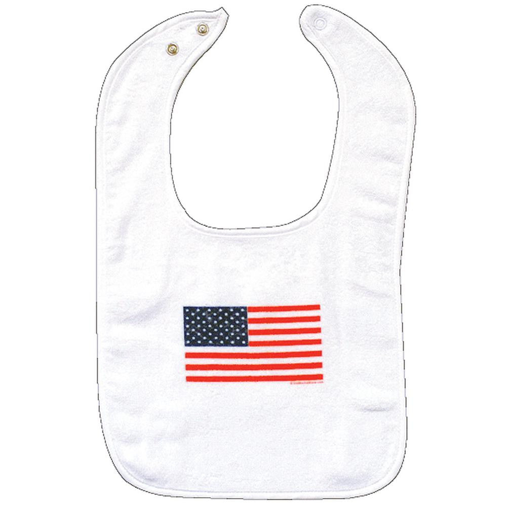 American Flag Snap Bib Bibs Old Glory   