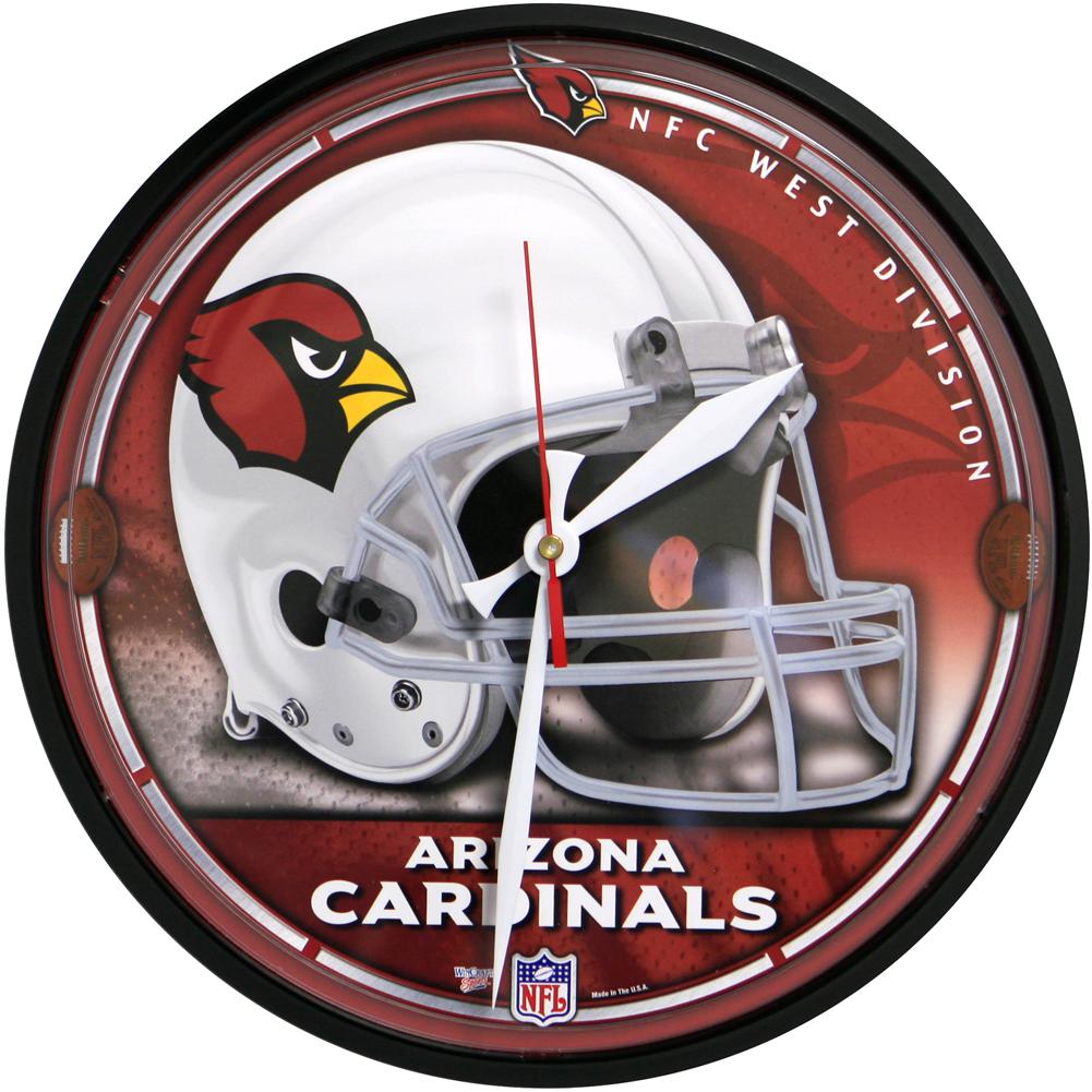 Arizona Cardinals - Helmet Clock Clocks Old Glory OS Multi 