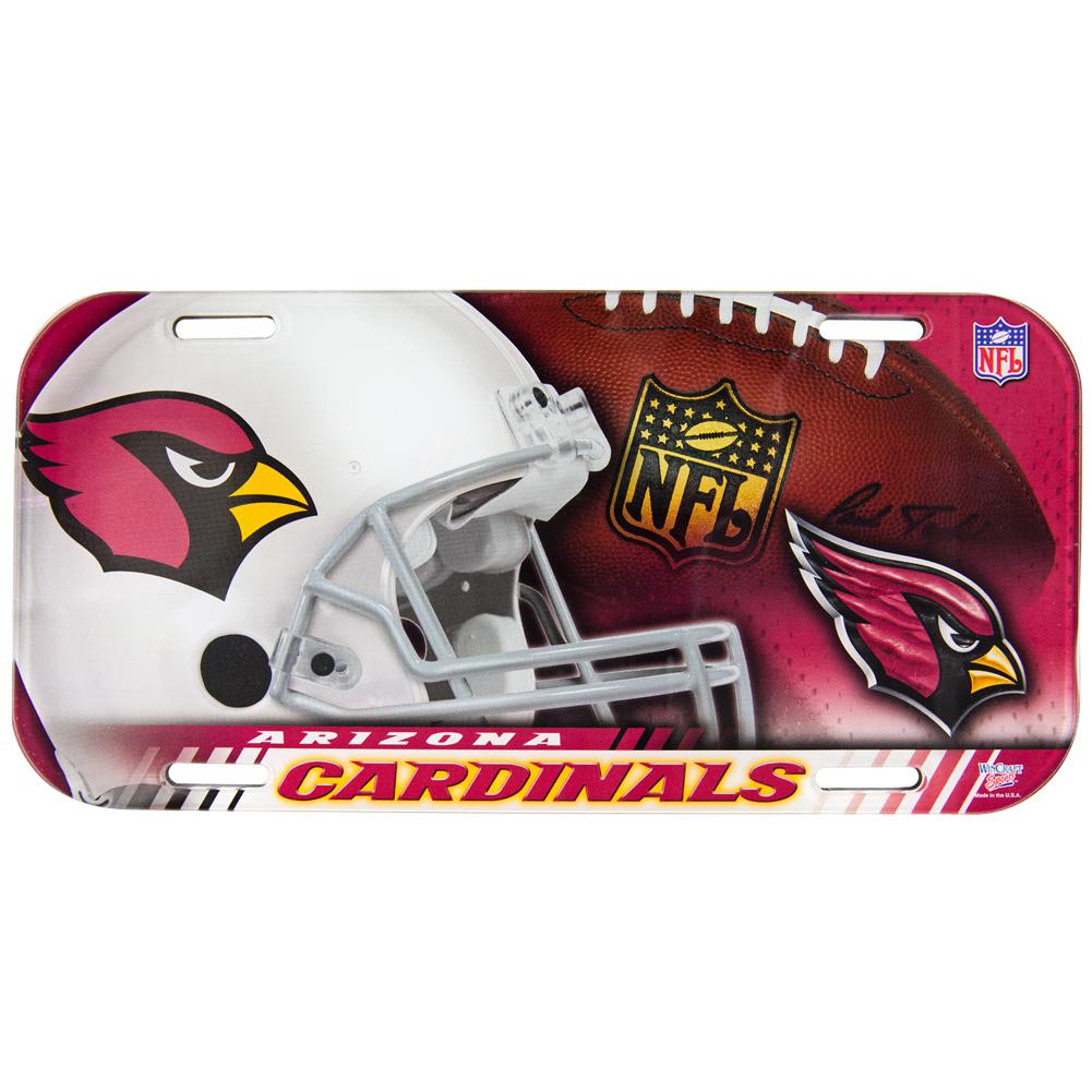 Arizona Cardinals - Collage High Def License Plate License Plates Old Glory OS Multicoloured 