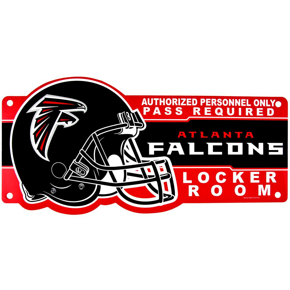 Atlanta Falcons - Locker Room Sign Signs Old Glory OS Black 