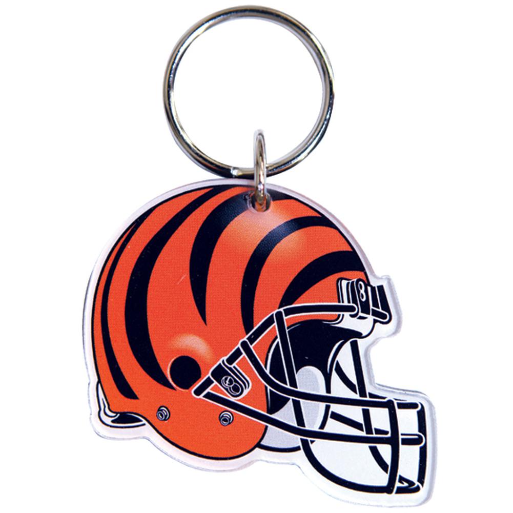 Cincinnati Bengals - Helmet Acrylic Keychain Keychains Old Glory OS Multi 