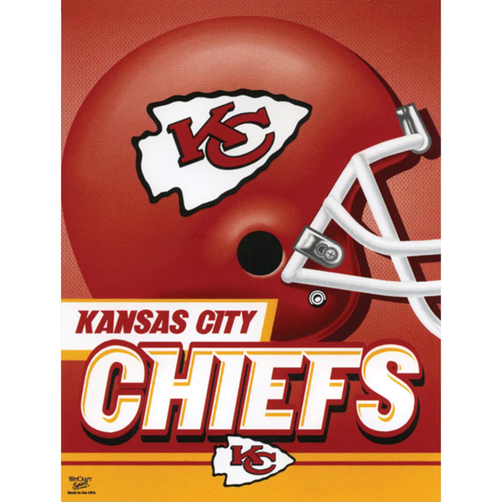 Kansas City Chiefs - Helmet 27"X37" Vertical Flag Flags Old Glory OS Multi 
