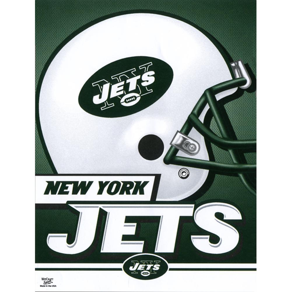 New York Jets - Helmet 27"X37" Vertical Flag Flags Old Glory OS Green 