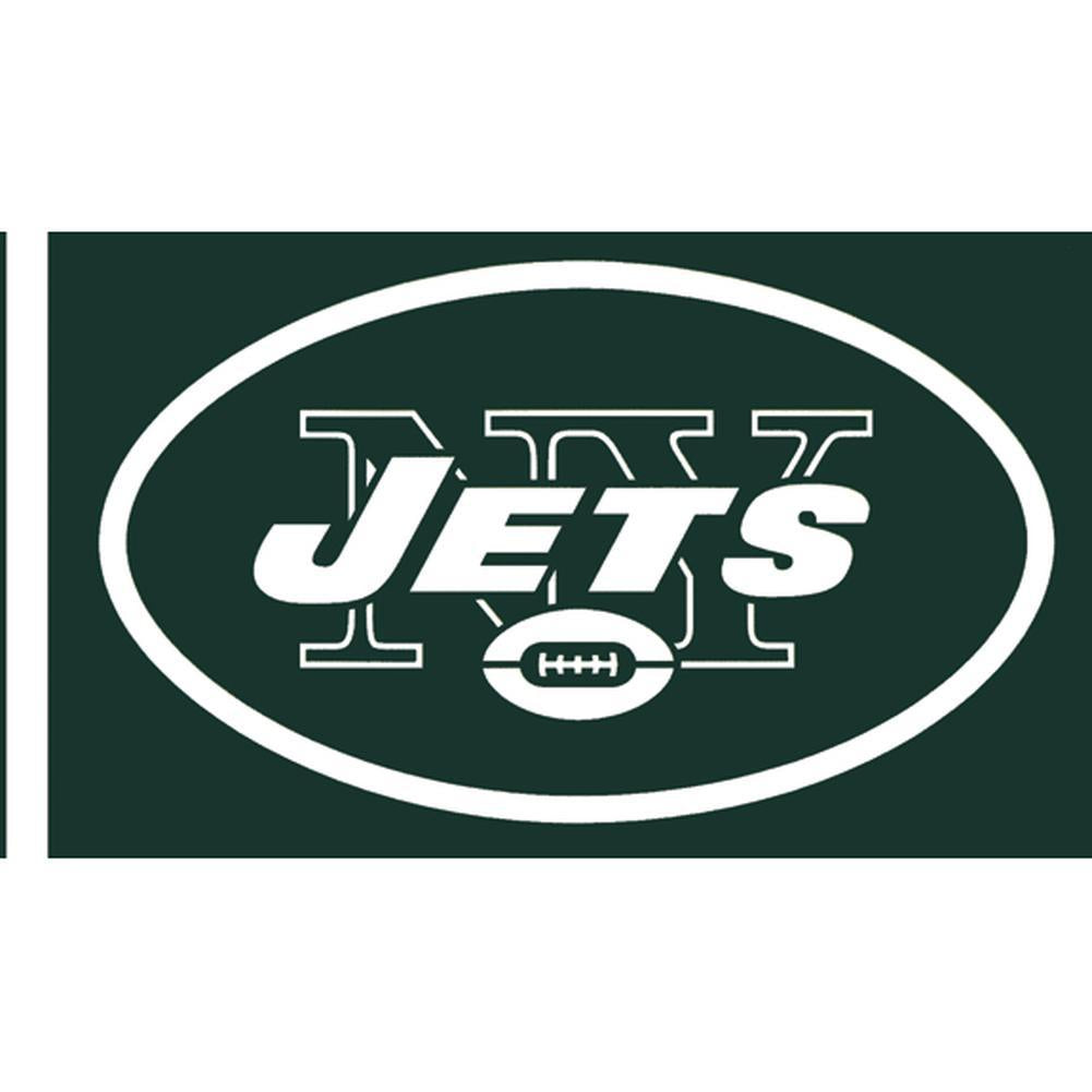 New York Jets - Logo 3'X5' Forest Green/White Flag Flags Old Glory OS Green 