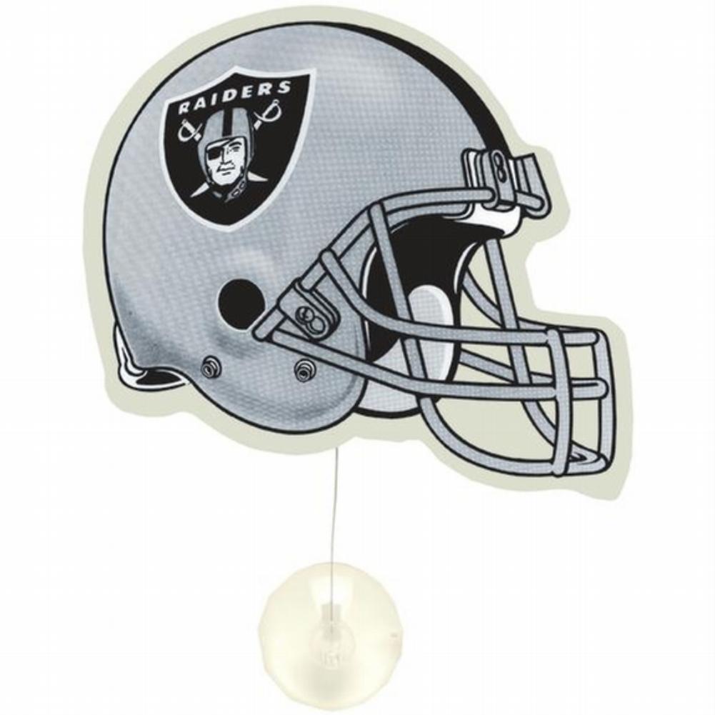 Oakland Raiders - Helmet Fan Wave Fan Waves Old Glory OS Grey 