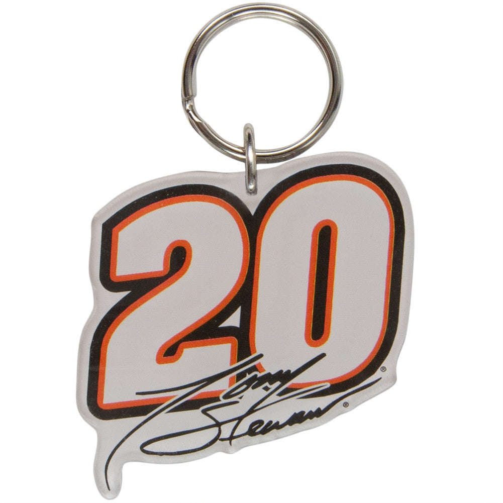 Tony Stewart - 20 Signature Retro Acrylic Keychain Keychains Old Glory OS Multi 