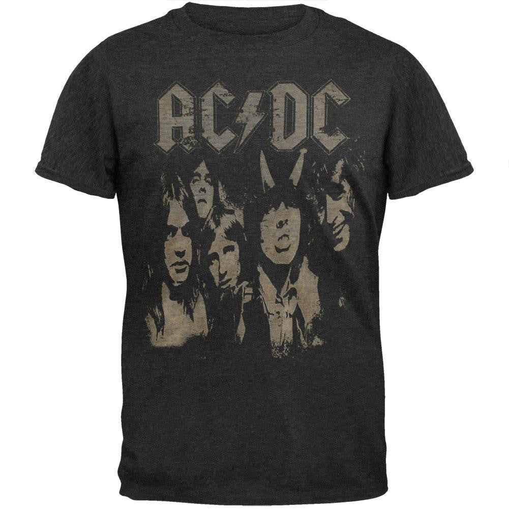 AC/DC - Highway Burnout Image Soft T-Shirt Men's T-Shirts AC/DC SM Black 