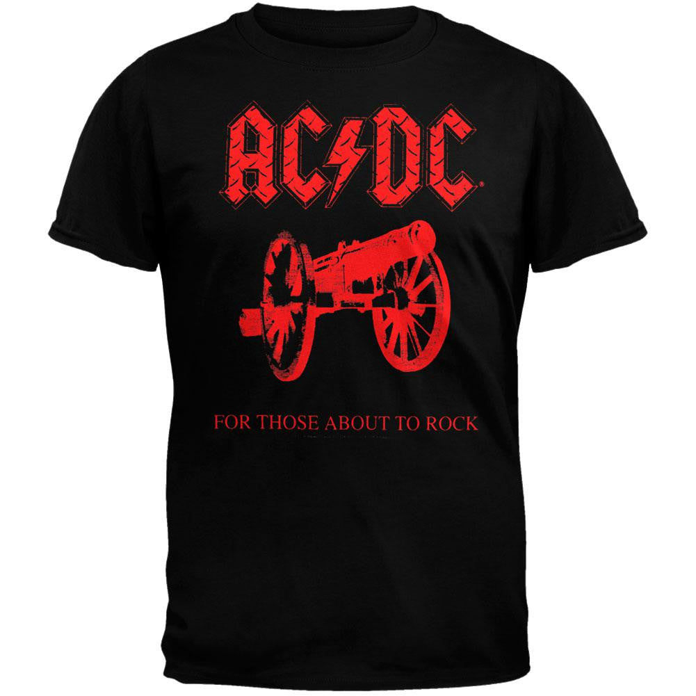 AC/DC - Cannon Red T-Shirt Men's T-Shirts AC/DC XL Black