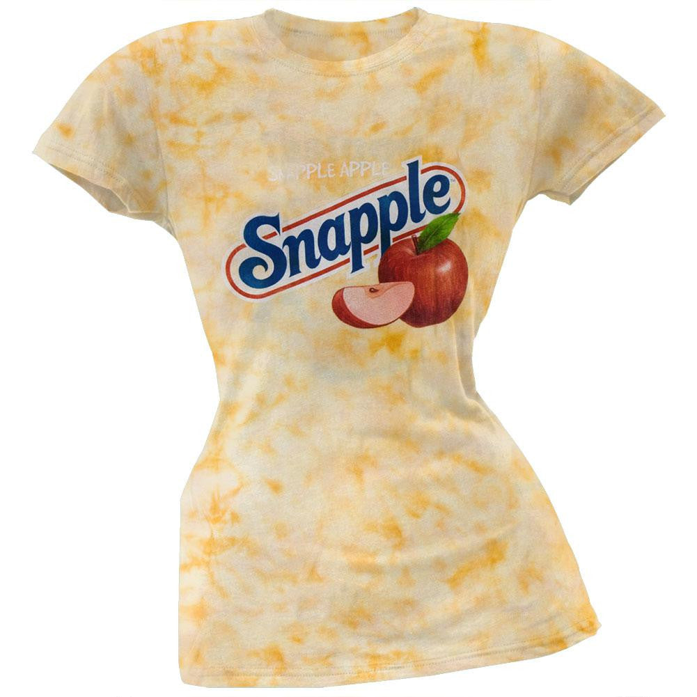 Snapple - Apple Cloud Washed Juniors T-Shirt Juniors T-Shirts Snapple SM Off-White 