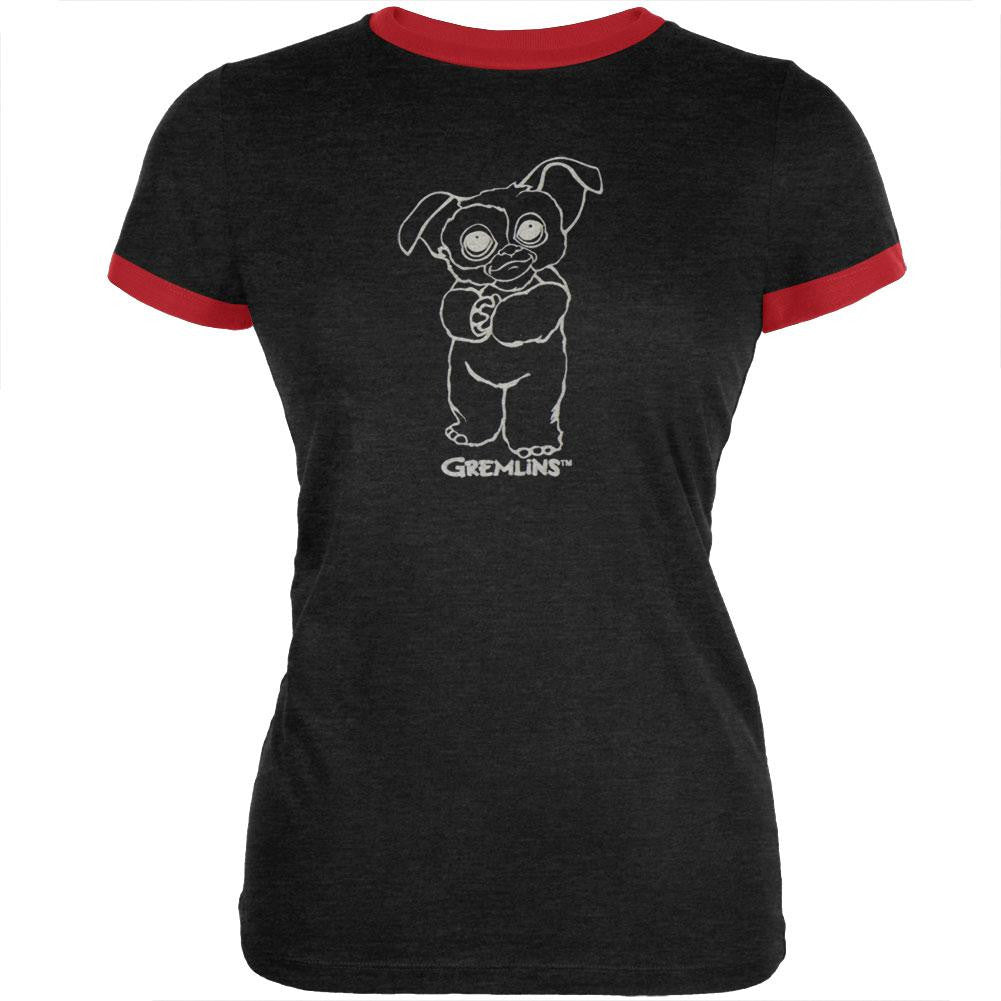 Gremlins - Be Mine Juniors Ringer T-Shirt Juniors T-Shirts Gremlins 2XL Black 