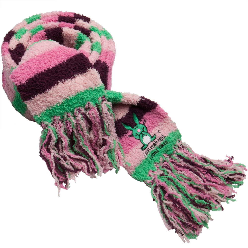 Happy Bunny - I Don't Care Scarf Scarves & Boas Old Glory   