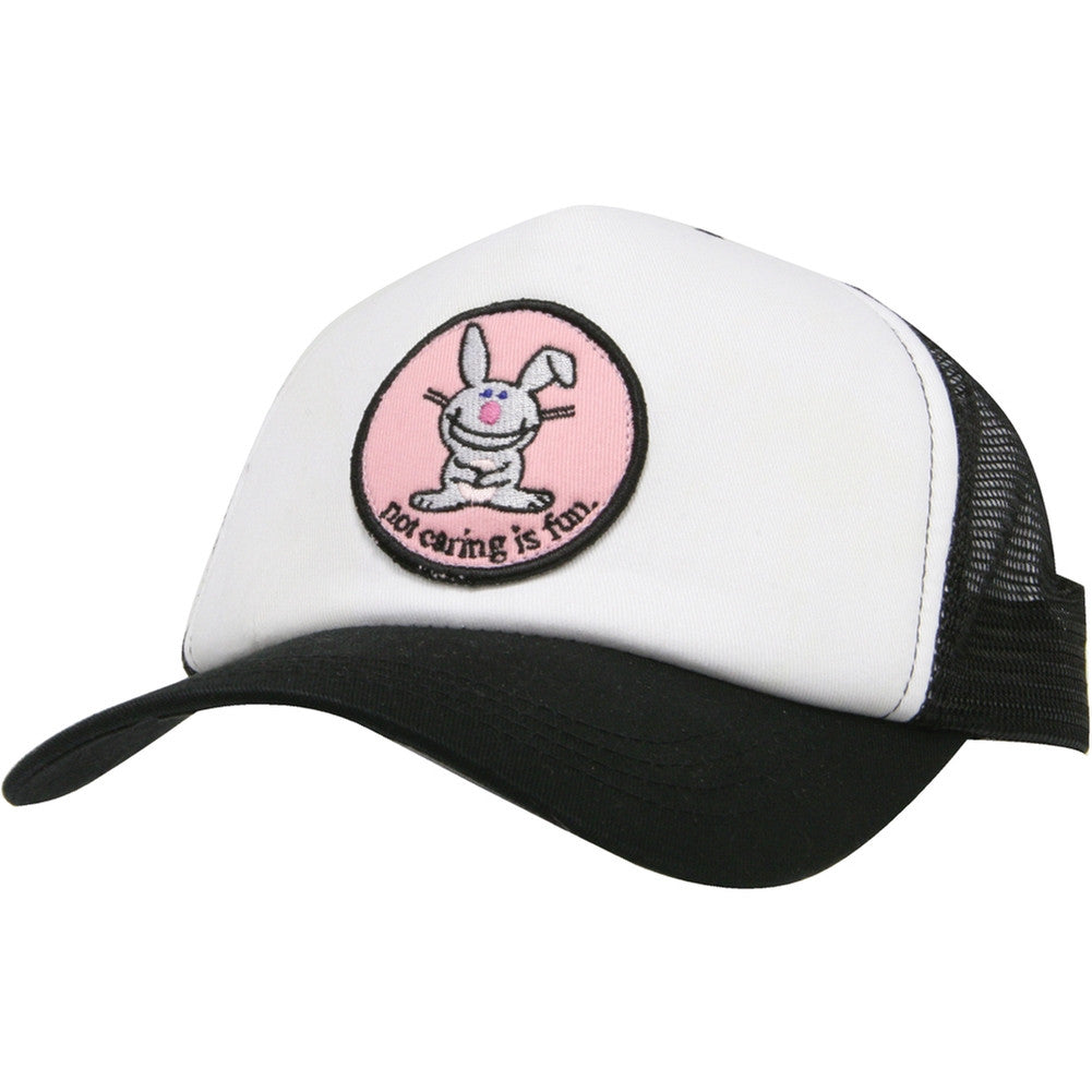 Happy Bunny - Not Caring Trucker Cap Trucker Caps Old Glory   