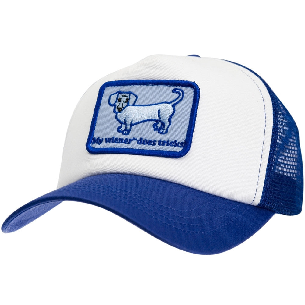 My Wiener - Does Tricks Trucker Cap Trucker Caps Old Glory   