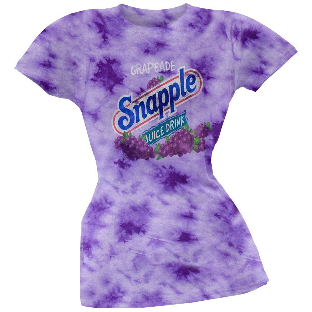 Snapple - Grapeade Marble Wash Juniors T-Shirt Juniors T-Shirts Snapple LG Purple 