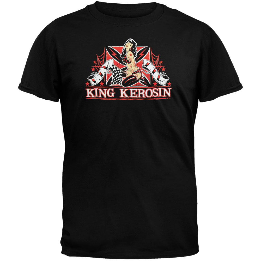 King Kerosin - Ftw Pin Up T-Shirt Men's T-Shirts King Kerosin SM Black 