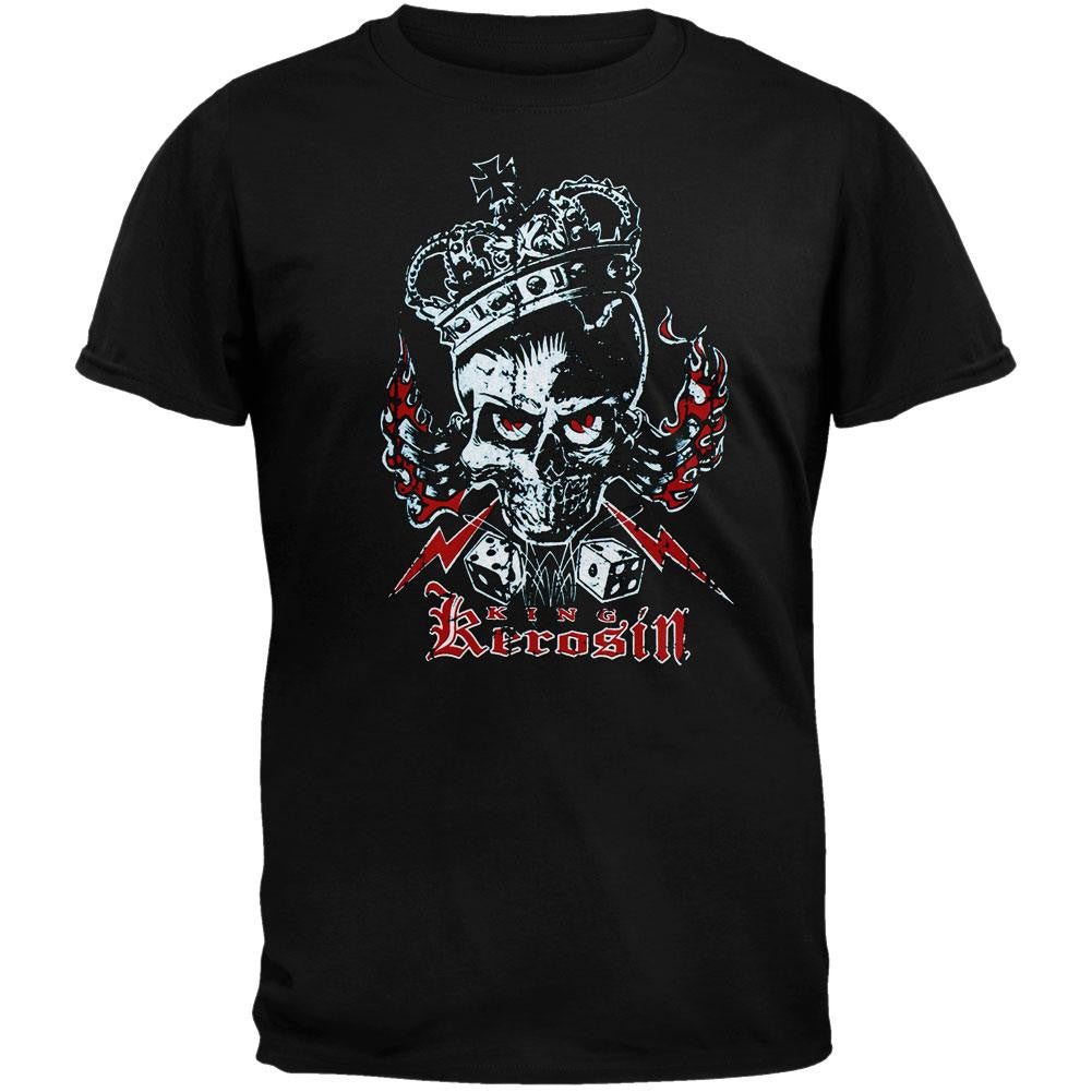 King Kerosin - Skull & Crown T-Shirt Men's T-Shirts King Kerosin LG Black