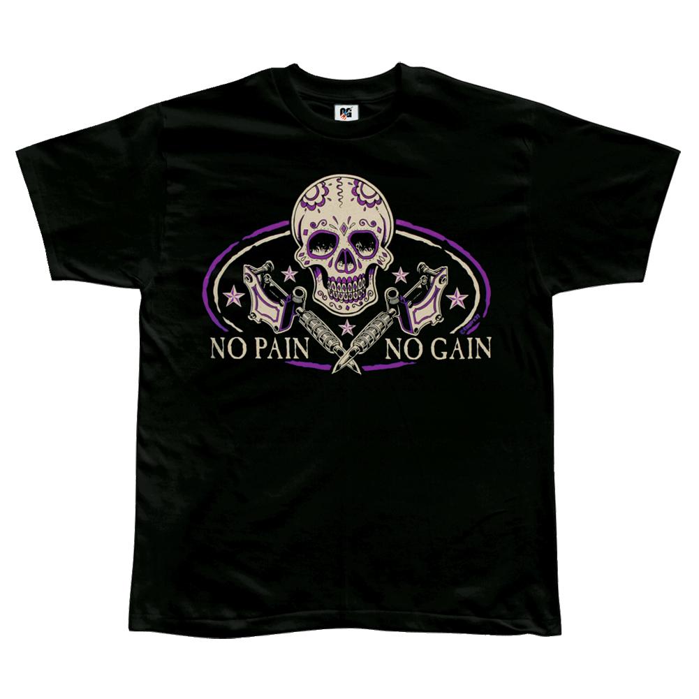 King Kerosin - No Pain No Gain Mens T-Shirt Men's T-Shirts King Kerosin SM Black 