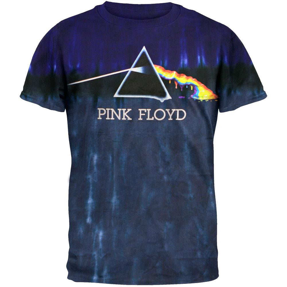 Pink Floyd - Liquid Prism Tie Dye T-Shirt Men's T-Shirts Pink Floyd MD Blue